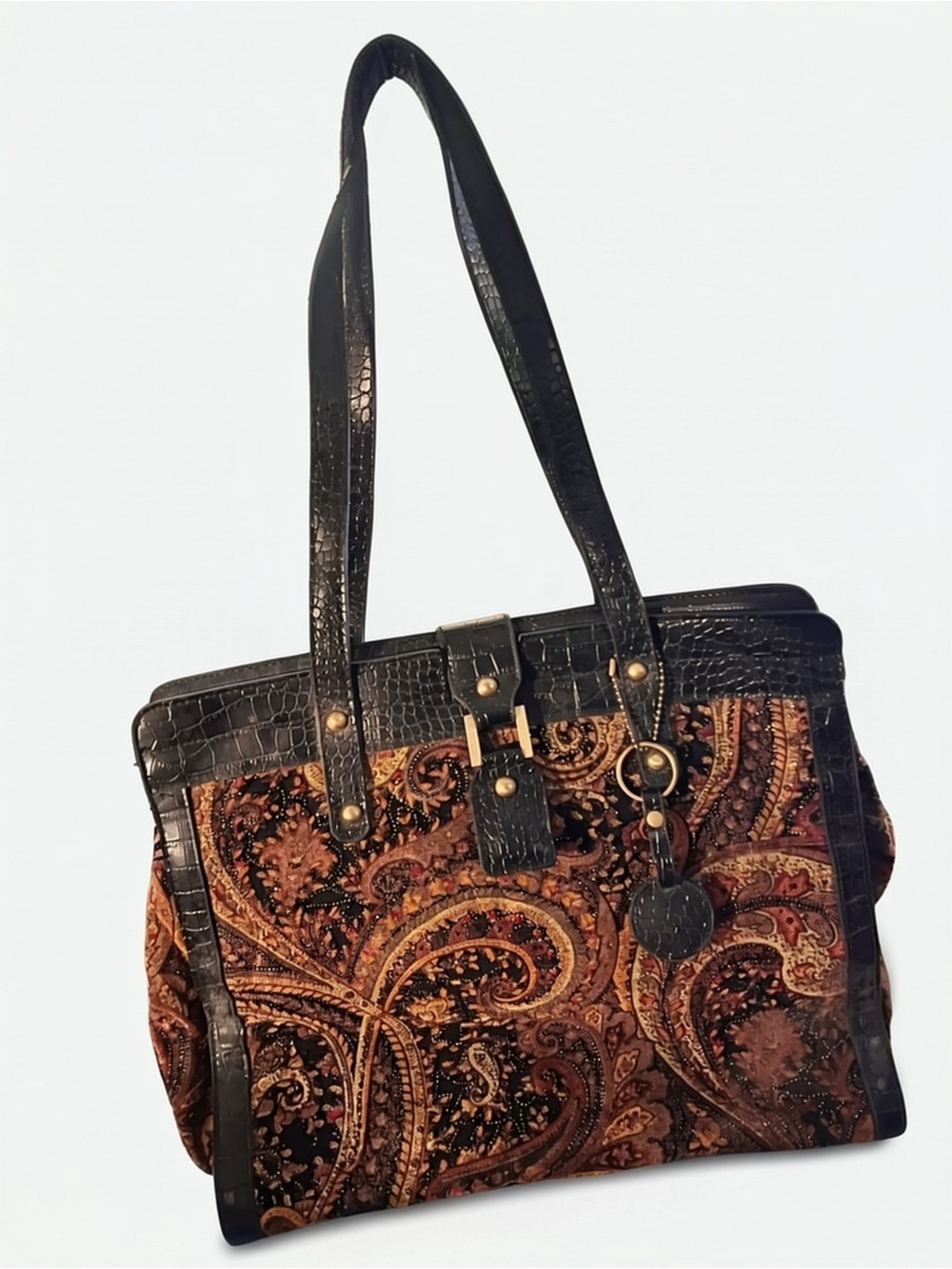 Bueno Vintage Bohemian Paisley Tapestry Shoulder Bag Purse NWT - Y2K ⚜️